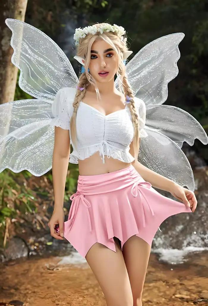 Demi-jupe plissée pour Spice Girl