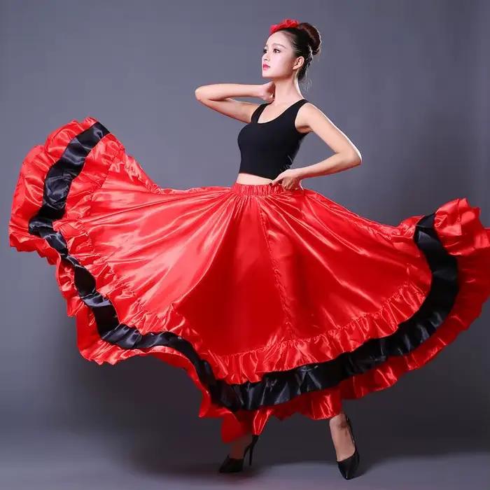 Jupe de Flamenco espagnole pour femme gitane