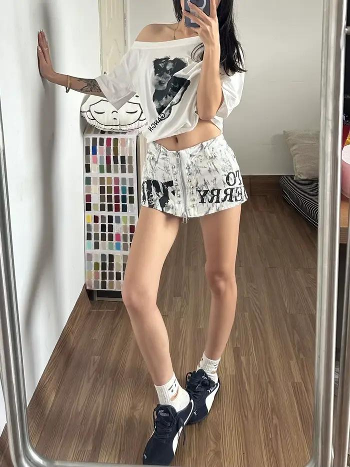 Mini-jupe Y2K pour femme
