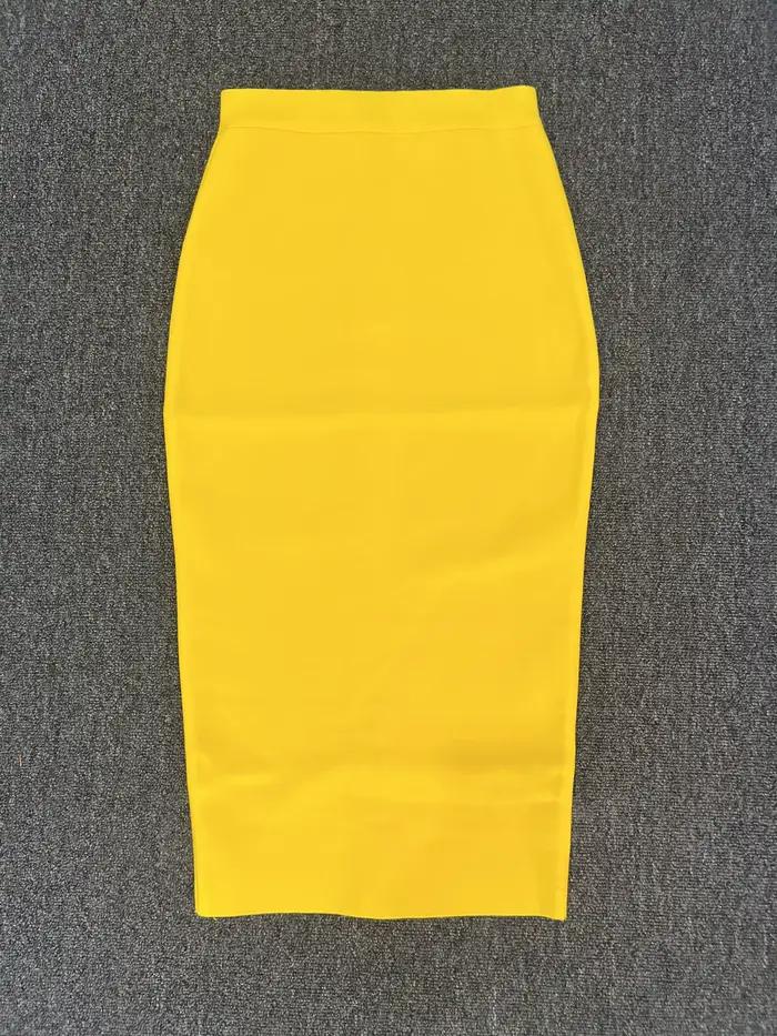 Jupe bandage taille haute pour femme