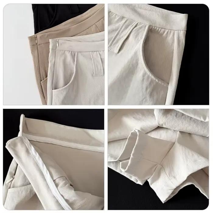 Jupe mini taille haute coupe trapèze pour femme