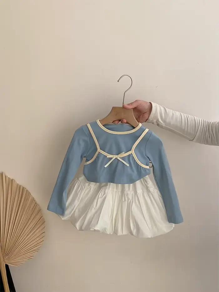 Jupe à bourgeon de fleur blanche pour filles