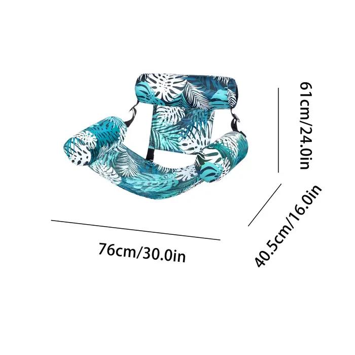 Chaise longue gonflable pour piscine d'été, siège flottant facile à transporter, canapé flottant relaxant pour hommes et femmes, activité aquatique en plein air