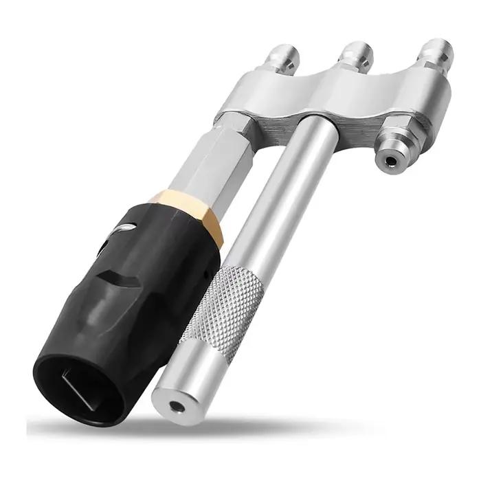 Buse de savon longue portée pour tireur chimique rapide, pour 3-7 GPM, 1/4 pouces, connexion rapide, 3 buses