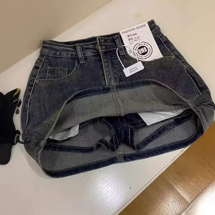 Nouvelle jupe mini en jean printemps-été 2026 pour femme