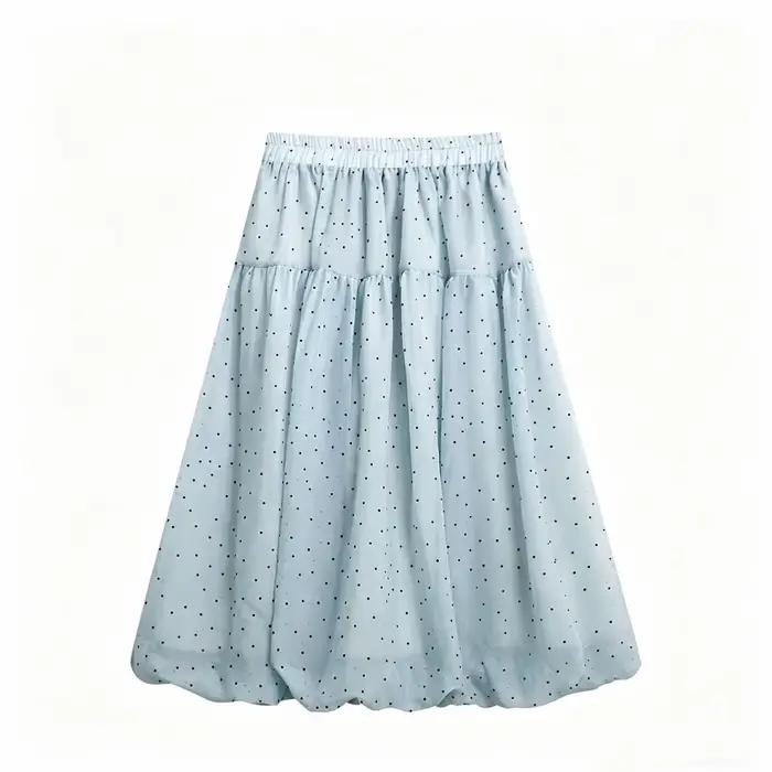 Jupe bouffante Sweet Wind à petits pois pour femme