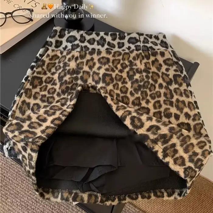 Mini jupes Sexy imprimé léopard pour femmes