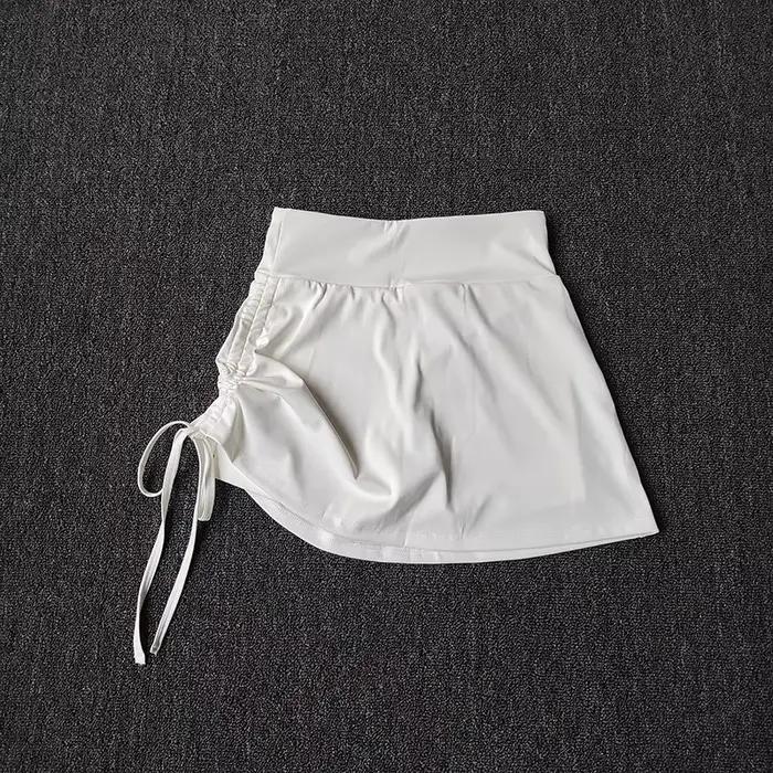Jupe-short de course taille haute pour femme
