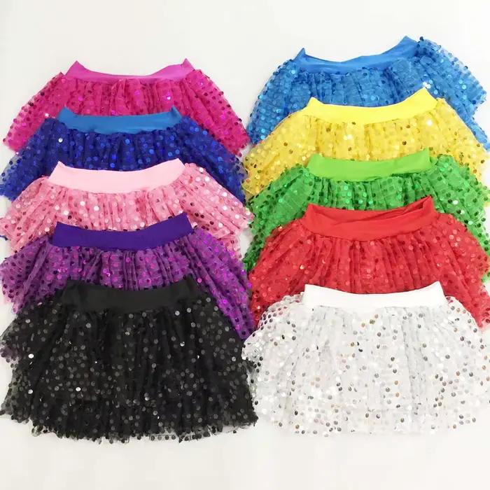 Femmes paillettes mode a-ligne jupe