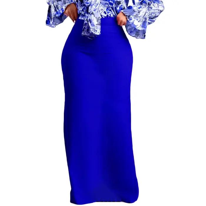 Jupe longue taille haute élégante pour femme