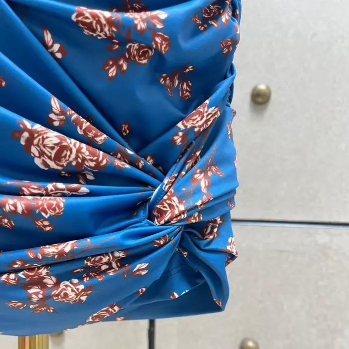 Jupe plissée imprimée pour femme