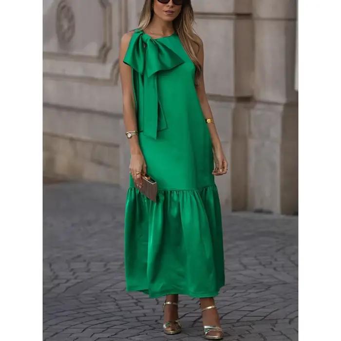 Robe longue à volants pour femmes