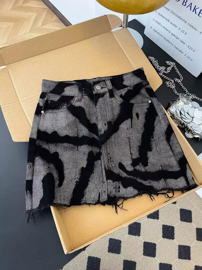 Nouvelle jupe en jean taille haute pour femme