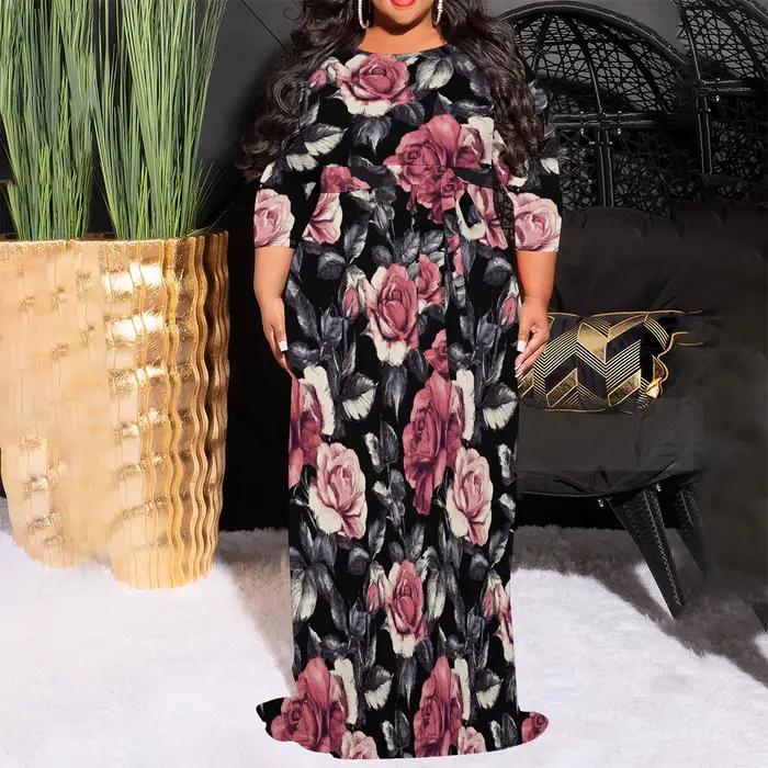 Robe longue Maxi grande taille