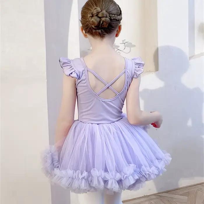 Jupe Tutu filles jupes de danse de Ballet élastiques 4 couches