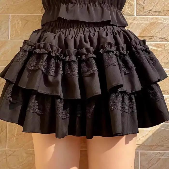 Mini-jupe noire pour femme