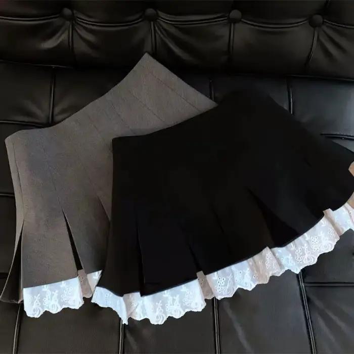 Jupe à paillettes argentées pour femmes