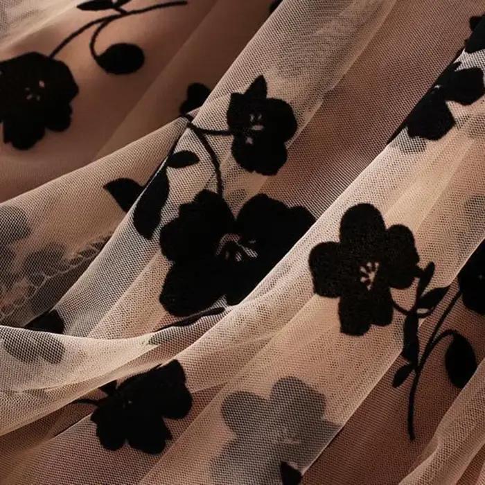 Jupe plissée ZOKI en polyester à motifs floraux pour femmes, jupe mi-longue décontractée pour bureau et soirées, été, nouveau modèle