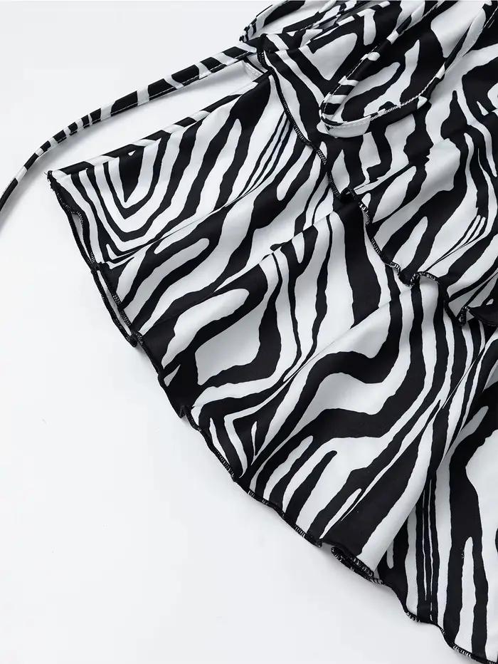 Nouvelle jupe imprimée zèbre pour femme
