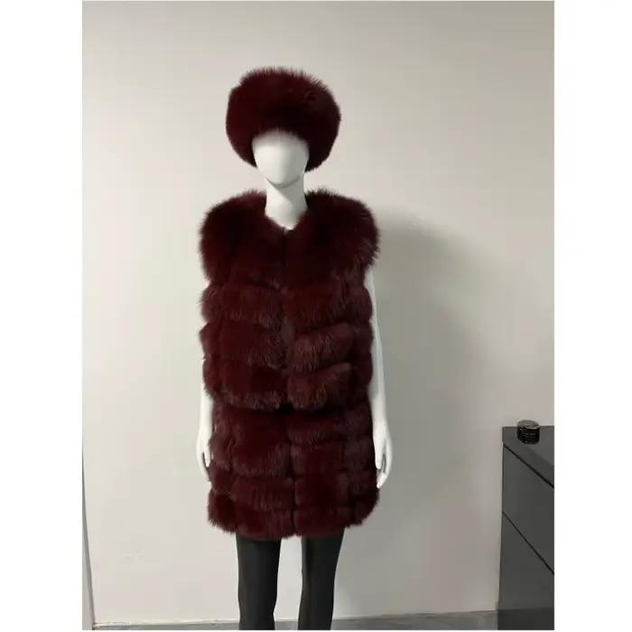 Jupe crayon courte en fourrure de renard véritable pour femme BEIZIRU, élégante et chaude