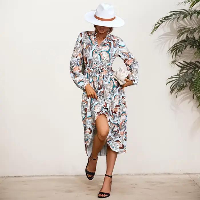 Jupe plissée de style bohème pour femmes