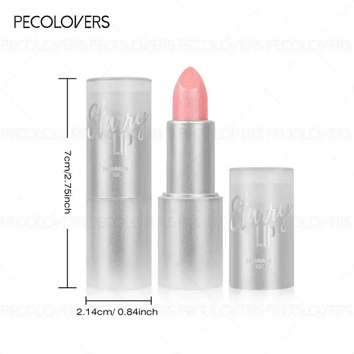 1PC Rouge à lèvres nacré scintillant, brillance éclatante, effet métallique, brillant à lèvres longue durée, texture brillante, maquillage pour soirée et rendez-vous