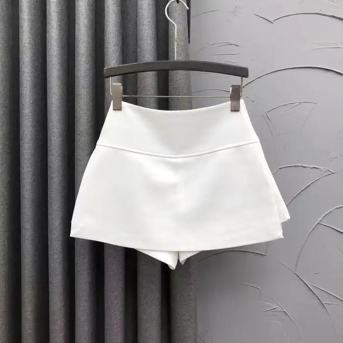 Jupe trapèze blanche simple