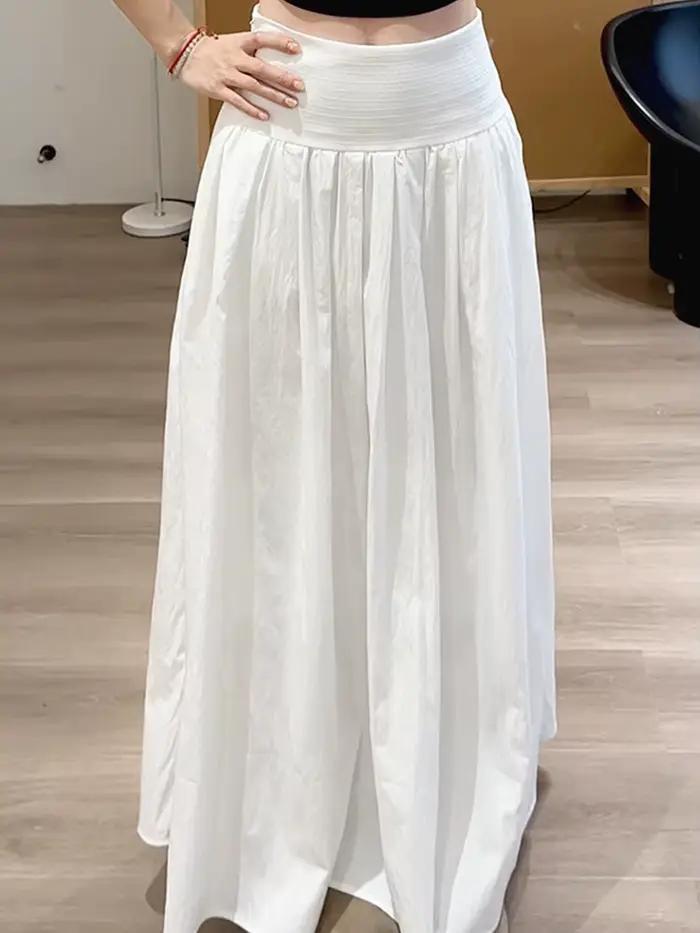 Jupe longue blanche élégante pour femme