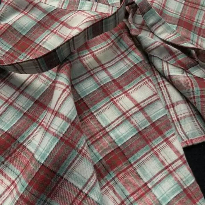 Jupe trapèze courte aux carreaux bleus et blancs, décontractée et élégante pour filles, mini jupe élastique polyester, été junior, style streetwear