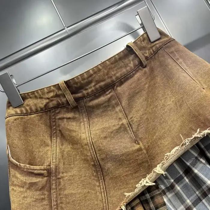 Mini jupe en jean pour femme