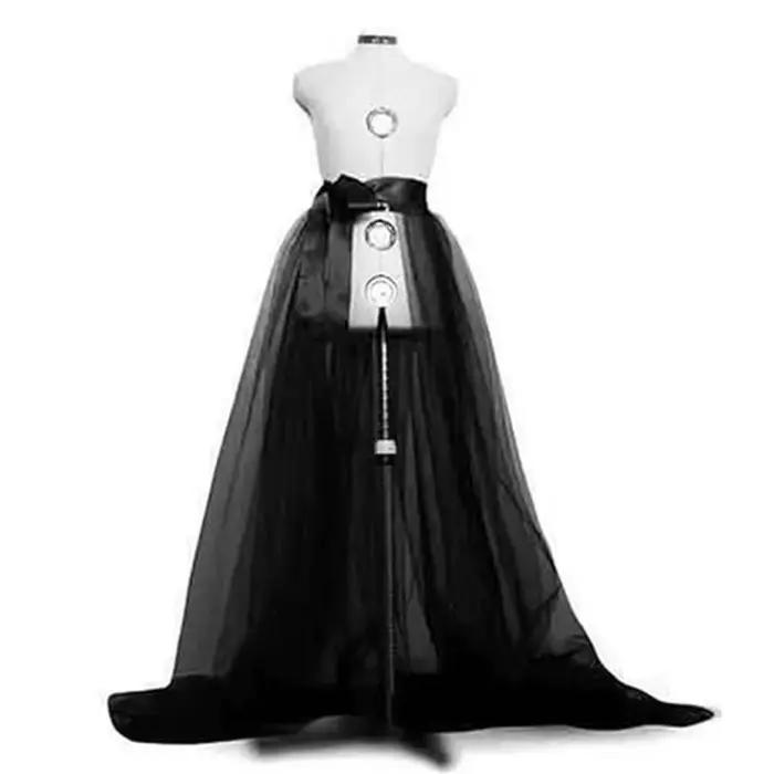 Femmes Punk jupe gothique Tulle jupe longue jupe robe bal jupes fête