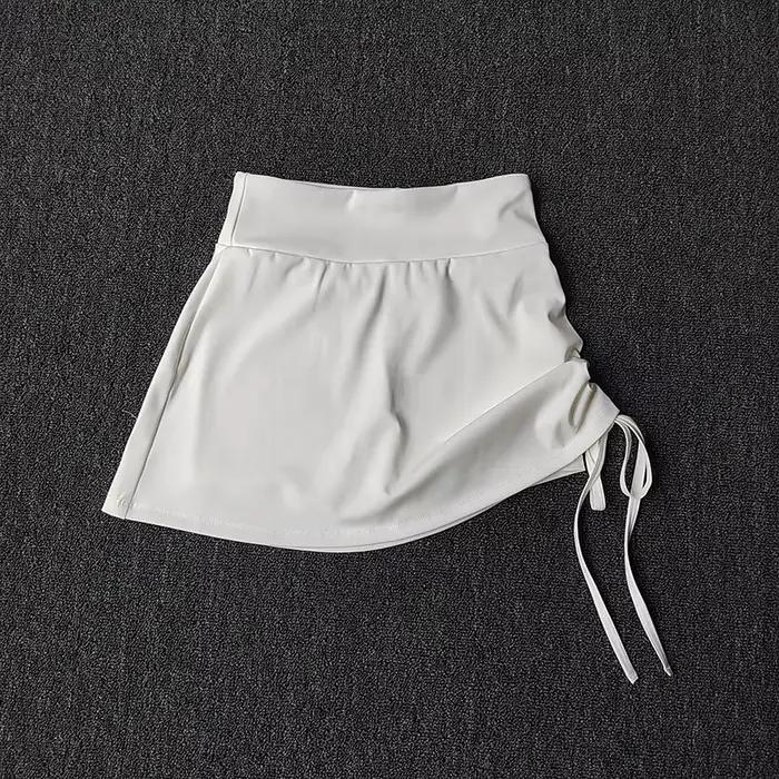 Jupe-short de course taille haute pour femme