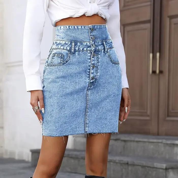 Jupes en jean pour femmes