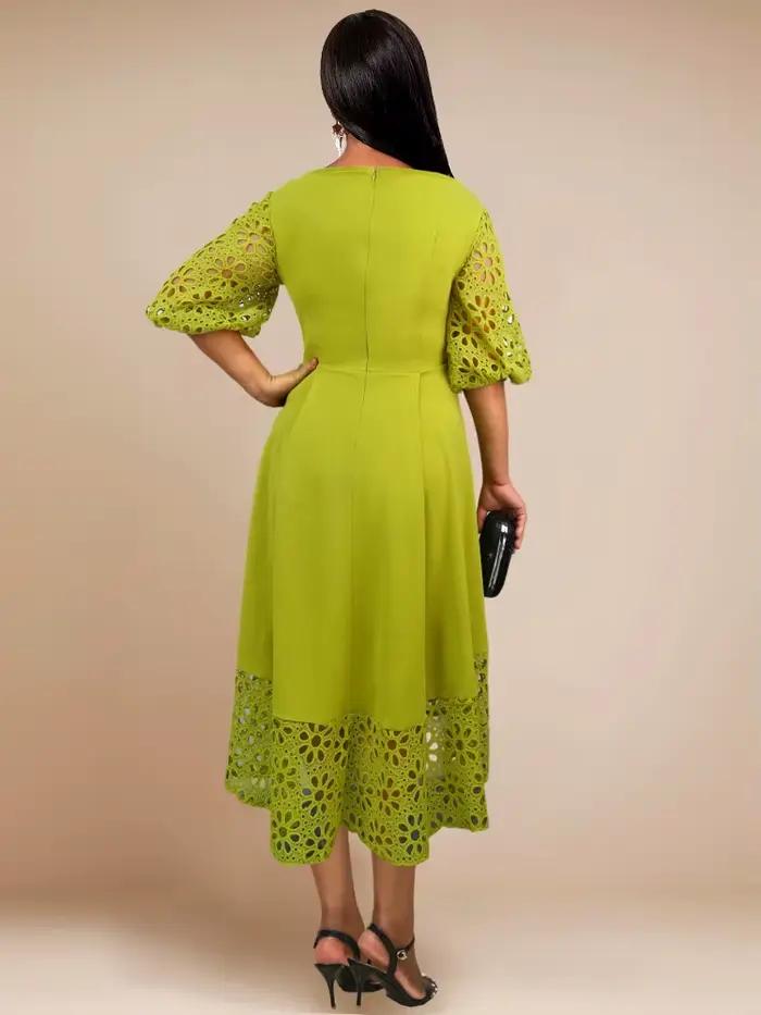 Robe verte élégante pour femmes