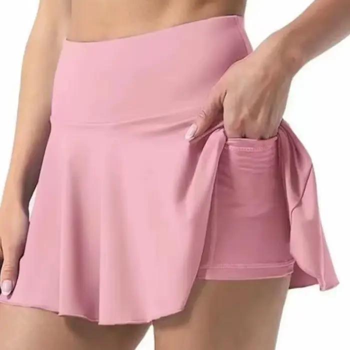 Nouvelles jupes de Tennis pour femmes avec poches jupe plissée taille haute