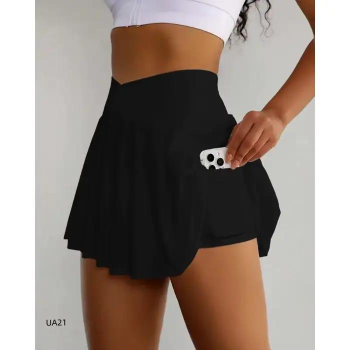 Nouvelle jupe plissée taille haute pour femme