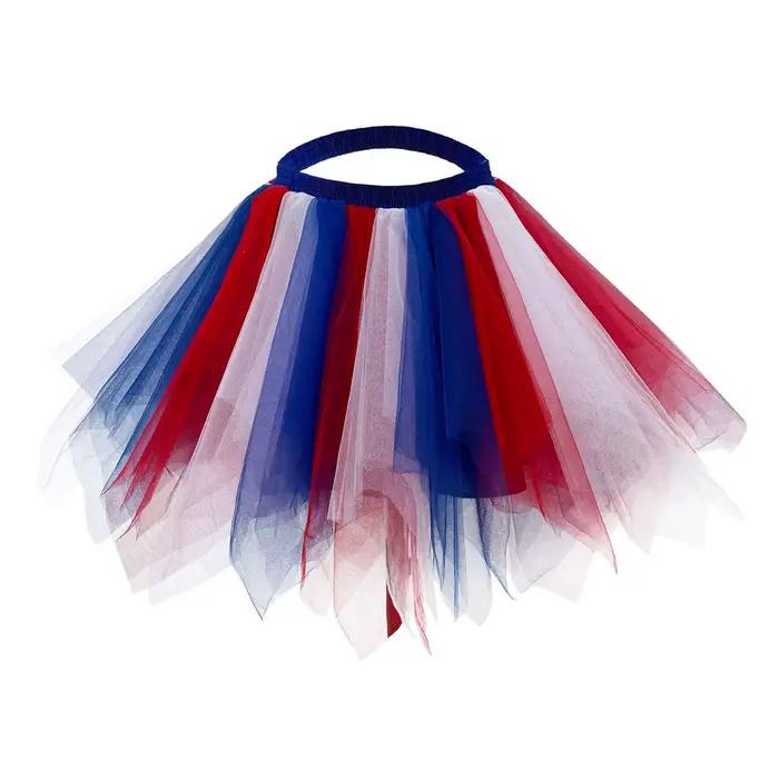 Femmes Tutu jupe mode Rave fête carnaval été taille haute maille jupes plissée Mini
