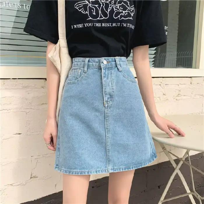 Jupe courte en Denim pour femmes