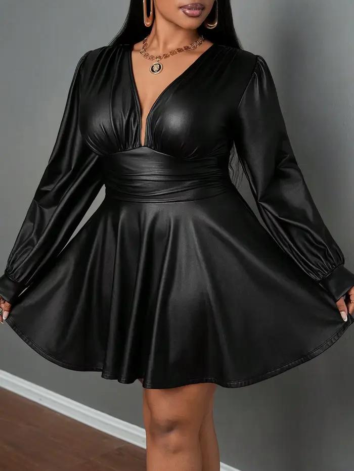 Jupe en cuir grande taille pour femmes