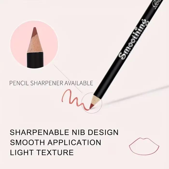 Crayon à lèvres mat imperméable, teinte rouge Contour, rouge à lèvres longue durée, tasse antiadhésive, maquillage hydratant pour les lèvres, 12 couleurs