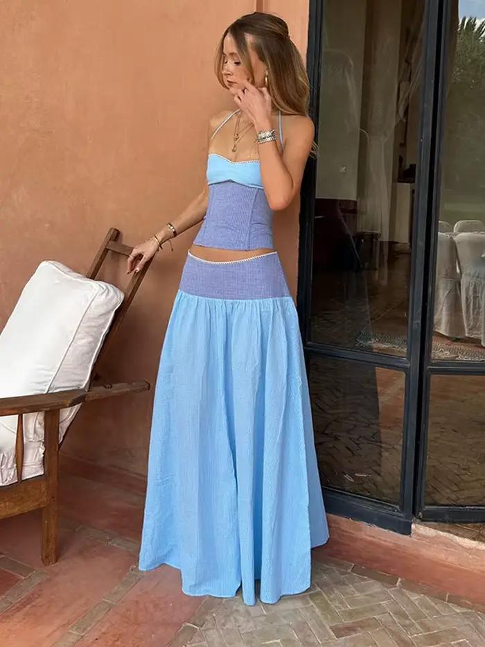 Nouvel ensemble 2 pièces jupe et haut pour femme