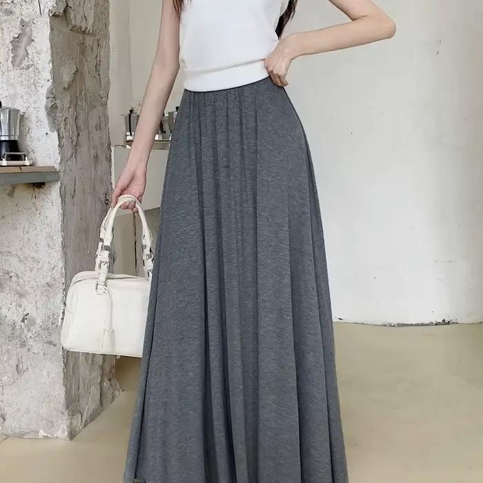 Nouvelle jupe évasée A-line pour femme