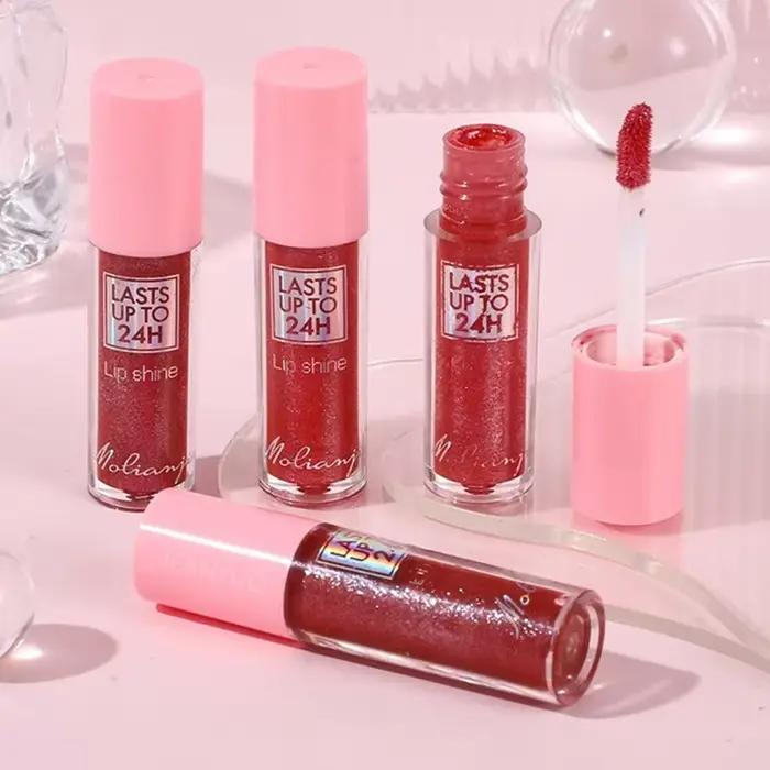 Rouge à lèvres liquide à paillettes, 3 couleurs, brillant à lèvres hydratant longue durée, diamant scintillant, perle brillante
