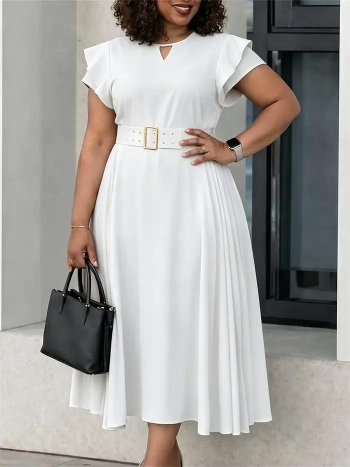 Robes d'été 2026 à volants et manches courtes, élégantes pour femmes, robes de soirée longues, vêtements africains turcs, tenues de bureau pour femmes