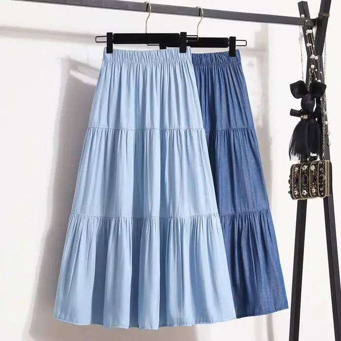 Jupe longue trapèze chic pour femme