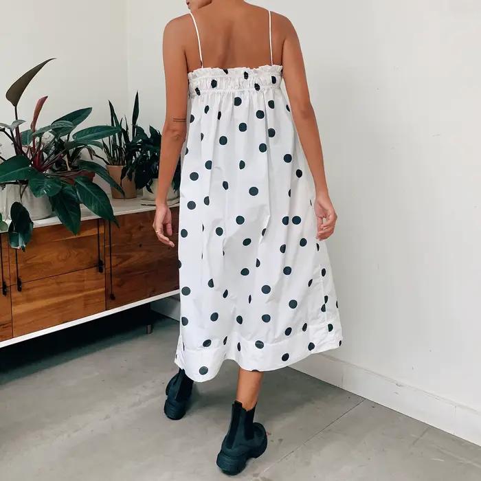 Robe longue à bretelles Spaghetti pour femmes