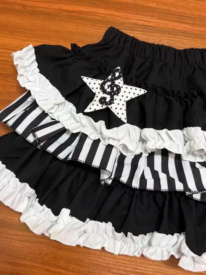 Jupe rayée Harajuku Y2K pour femme