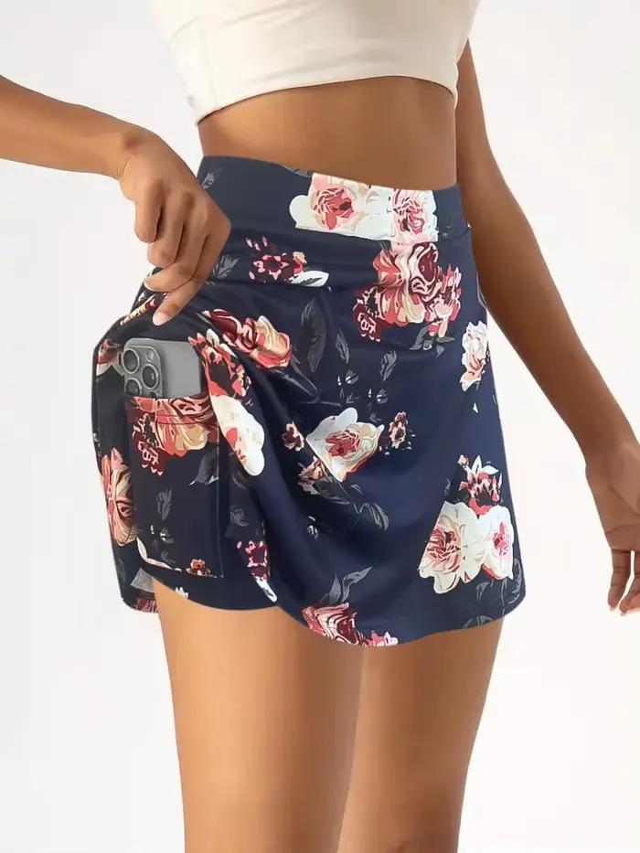 Nouvelle jupe imprimée florale pour femmes
