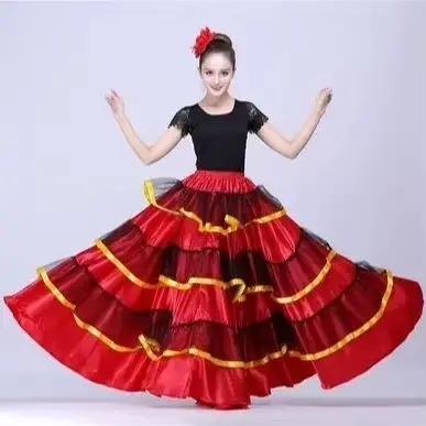 Jupe de Flamenco espagnole pour femme gitane