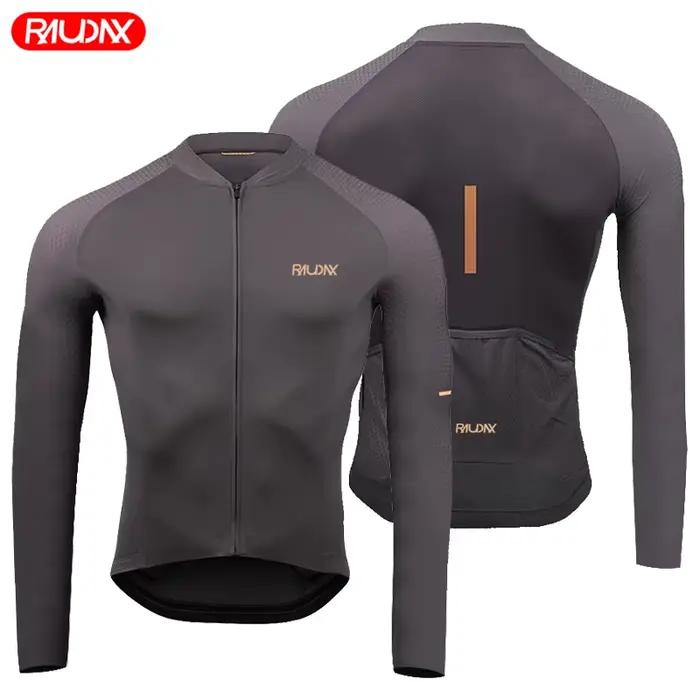 Maillot de cyclisme à manches longues pour homme 2026 – Haut de course de qualité supérieure, respirant, pour VTT et vélo, idéal pour l'été